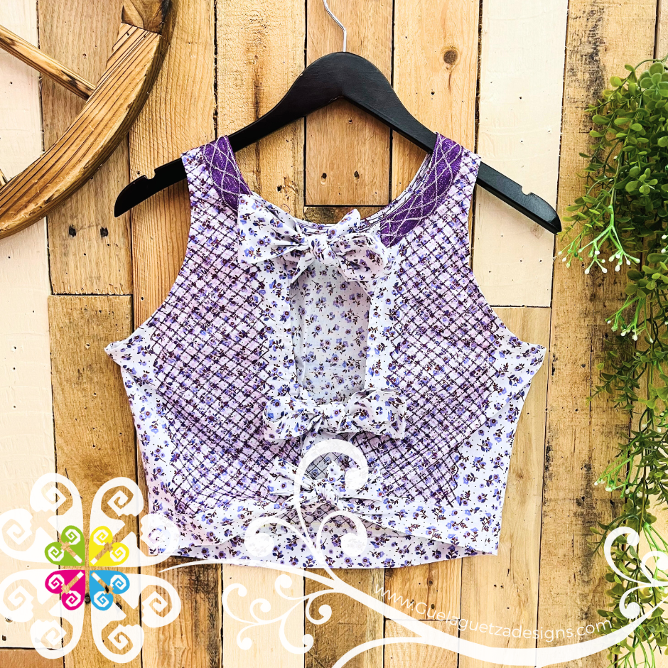 Medium Cadenilla Tehuana Fabi Top - Double Embroider