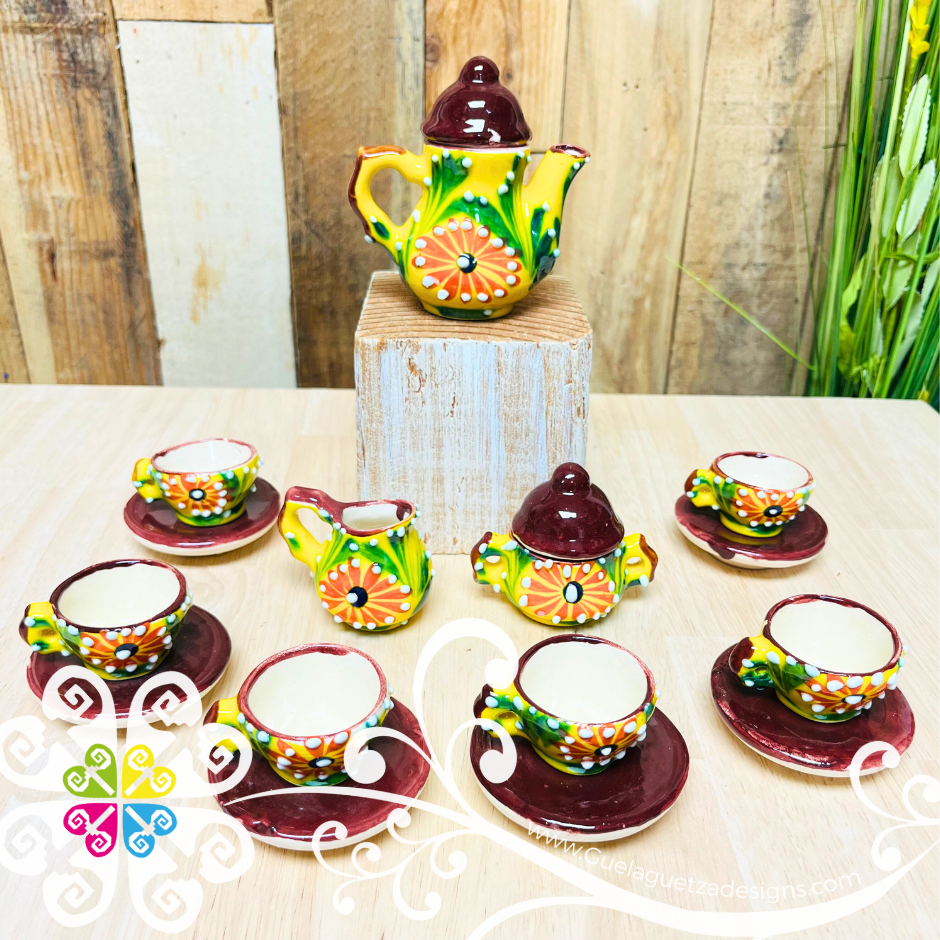 Ceramic tea set toy hotsell