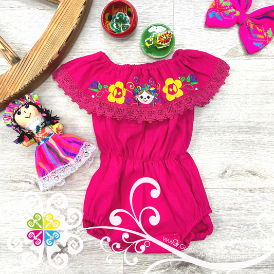 Fuchsia Traviesa Campesino One Piece - Children Clothing