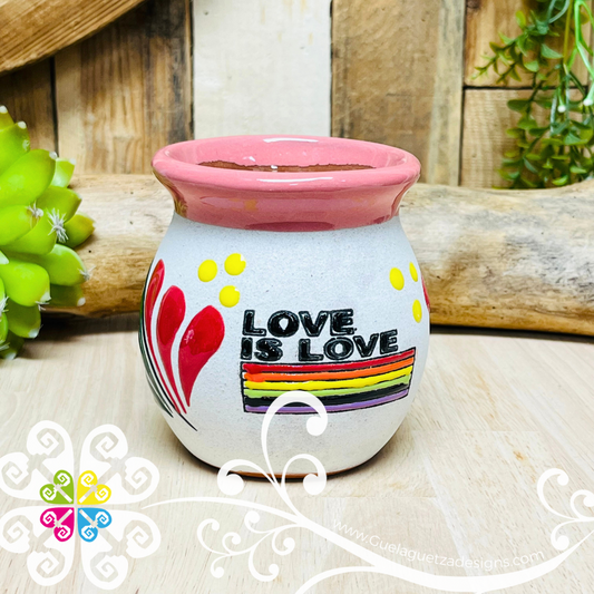 Love is Love - Single Pride Clay Mugs -  Single Taza Barro