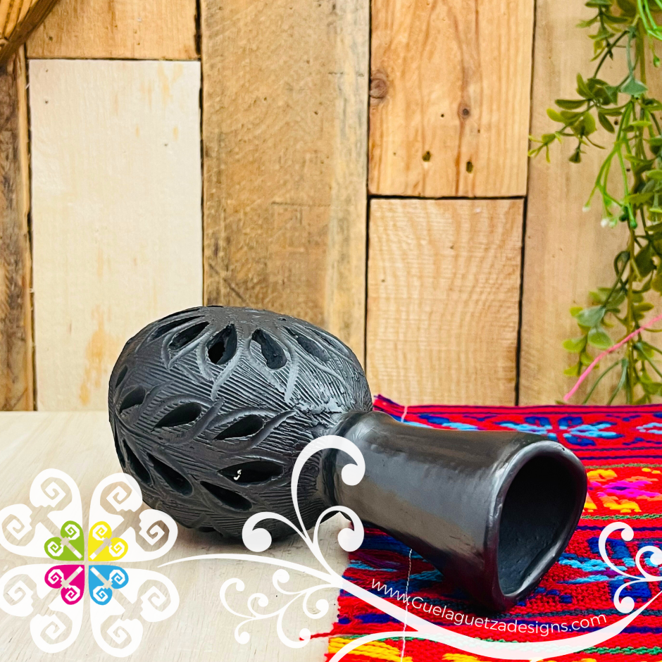 Small Cartuchero Vase - Barro Negro Oaxaca