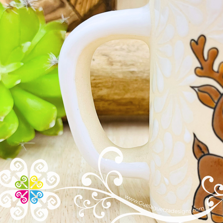 Taza Recta Navideña - Barro Alta Temperatura - Single Clay Mug
