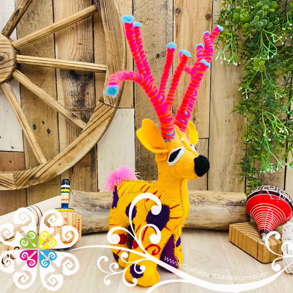 Embroidered Deer - Chiapas Stuffed Animal