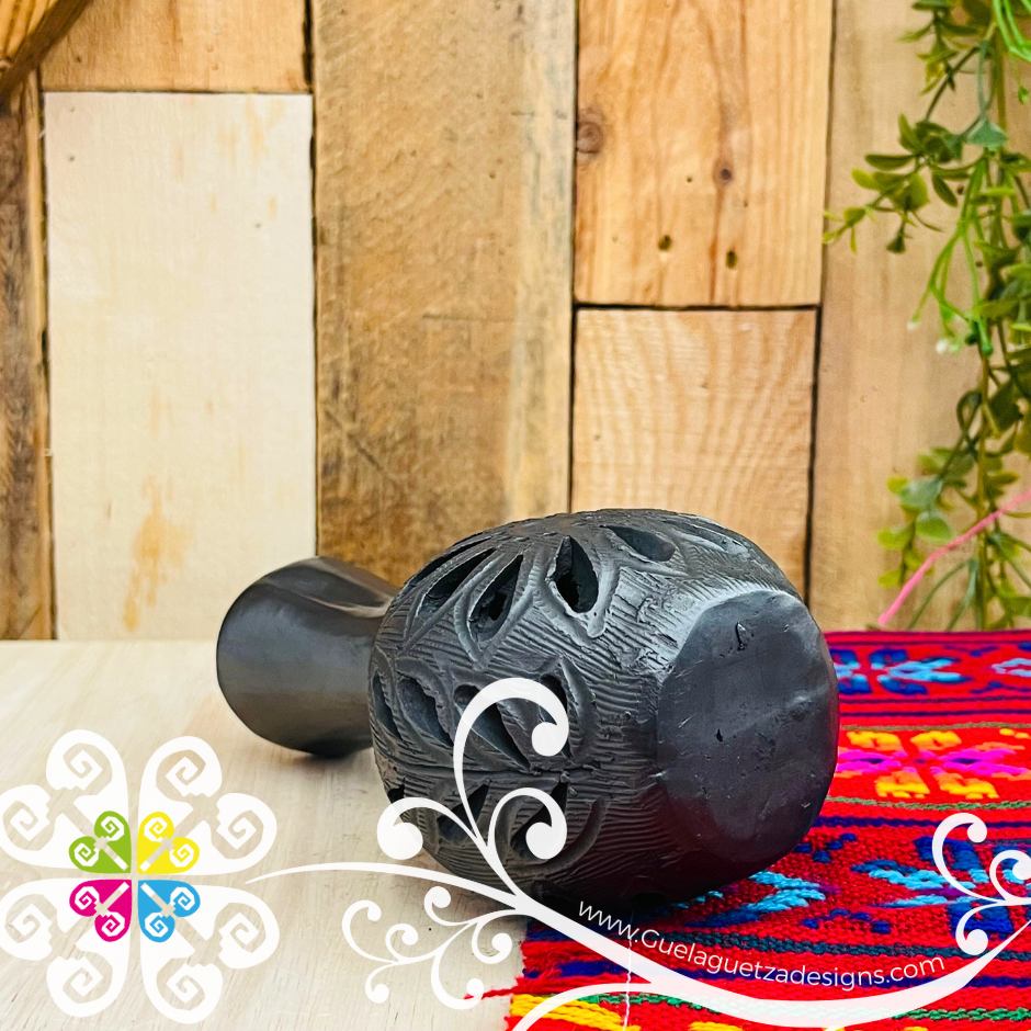 Small Cartuchero Vase - Barro Negro Oaxaca