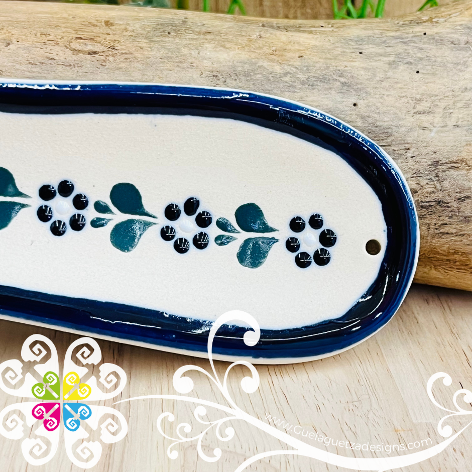 Blue Rustico Spoon Rest - Barro Alta Temperatura - Spoon Rest