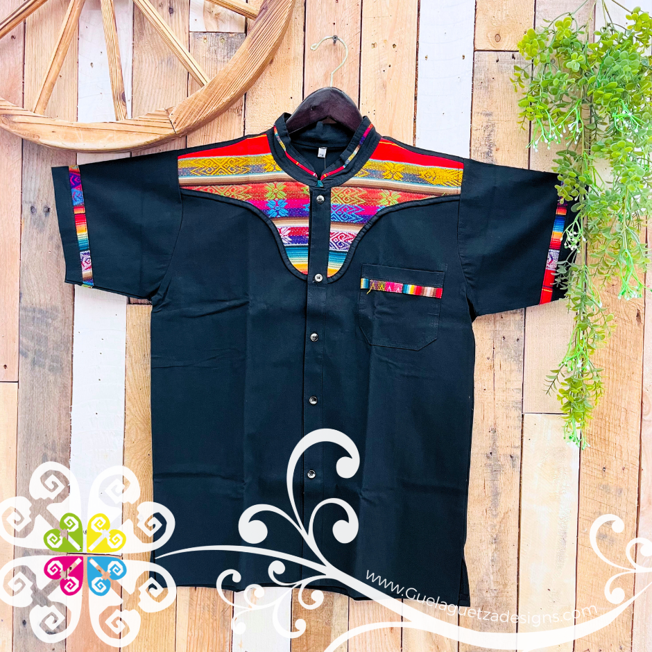 Black Coralillo Mountain with Buttons Shirt - Men Shirt