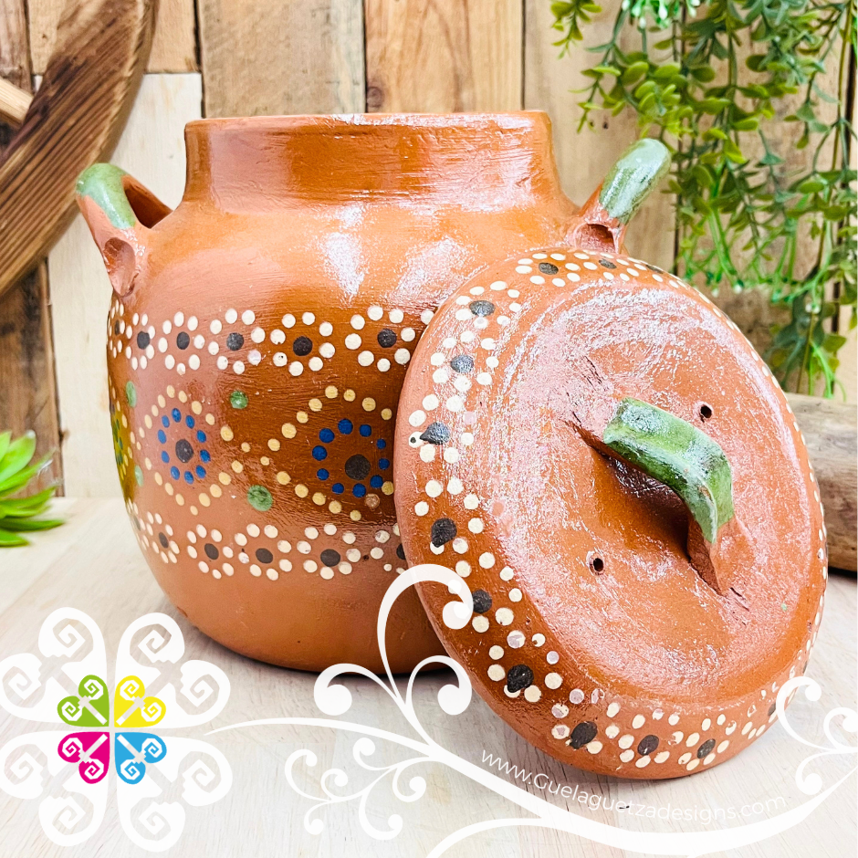 Small Capula Sencillo Olla de Barro Con Tapa - Capula Sencillo Clay Kitchen