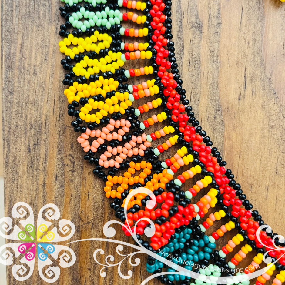 Beaded Sunflower Choker Set