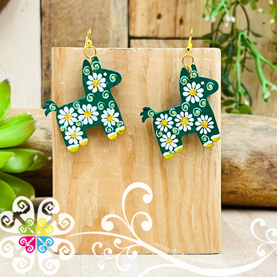 Burrito Wood Earrings - Wood Earrings