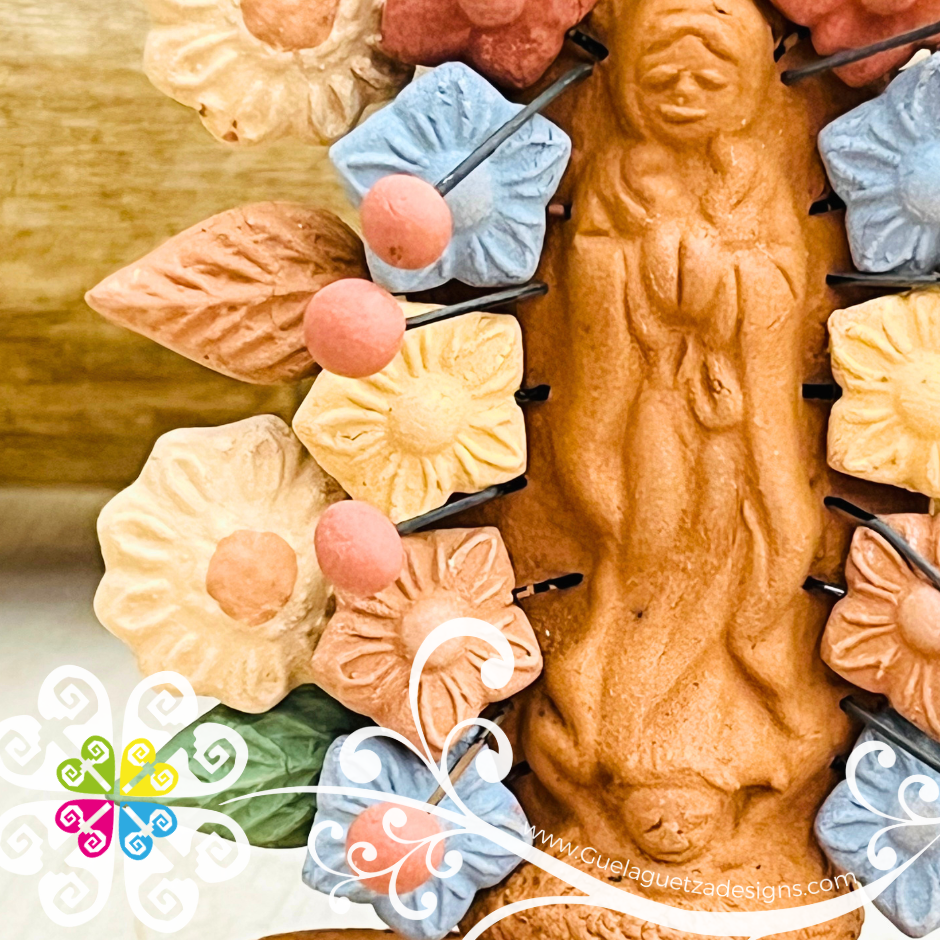 Mini Virgen de Guadalupe Home Decor - Barro Metepec