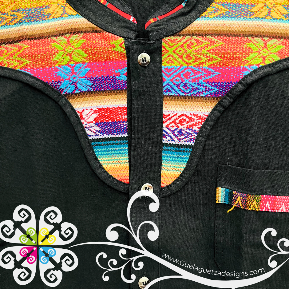Black Coralillo Mountain with Buttons Shirt - Men Shirt
