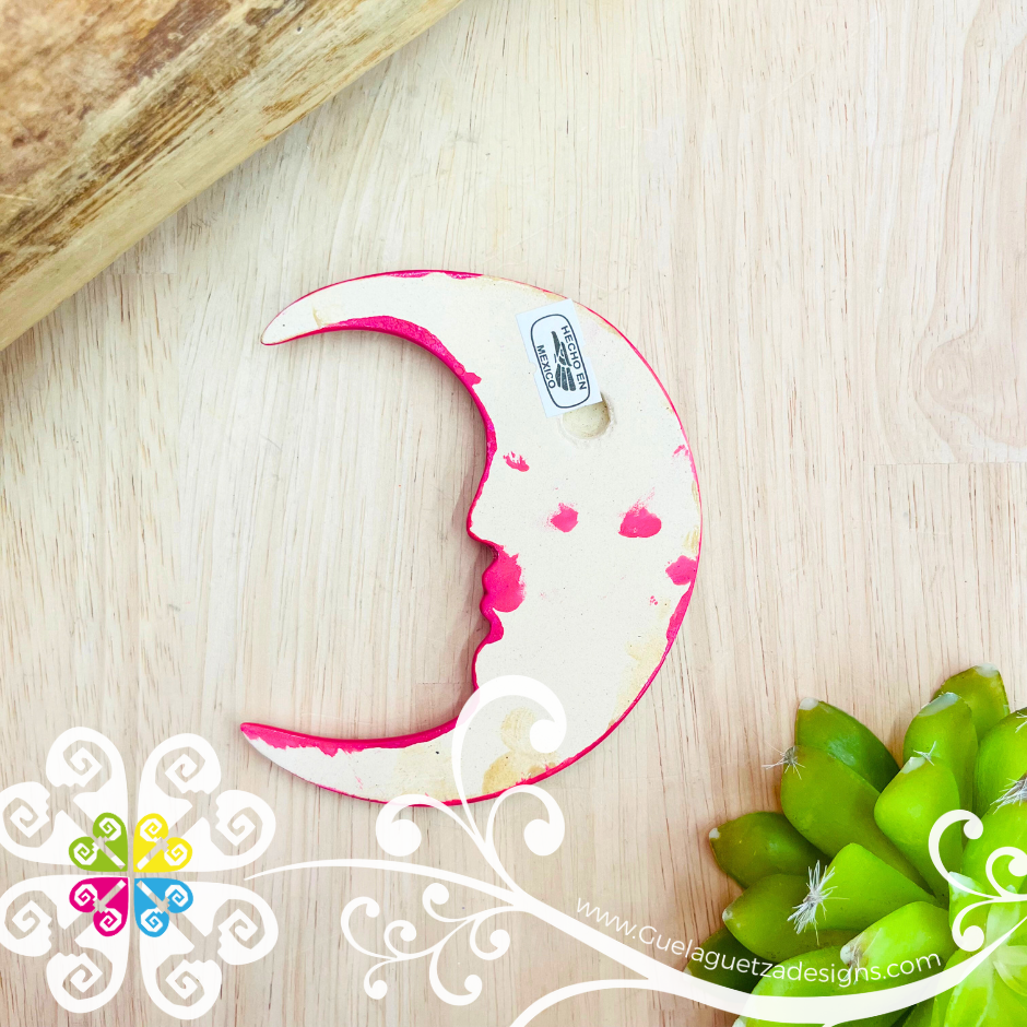 Large Fuchsia Sun & Moon Set - Wall Decor