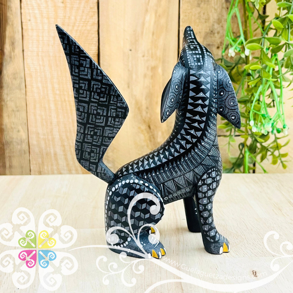 Medium Xoloitzcuintle Alebrije- Handcarve Wood Decoration Figure