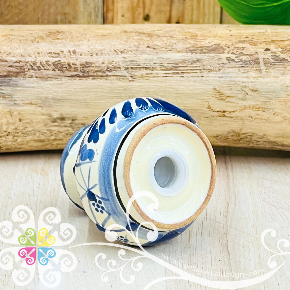 Small Blue Talavera Shaker - Single Salt and Pepper Shakers