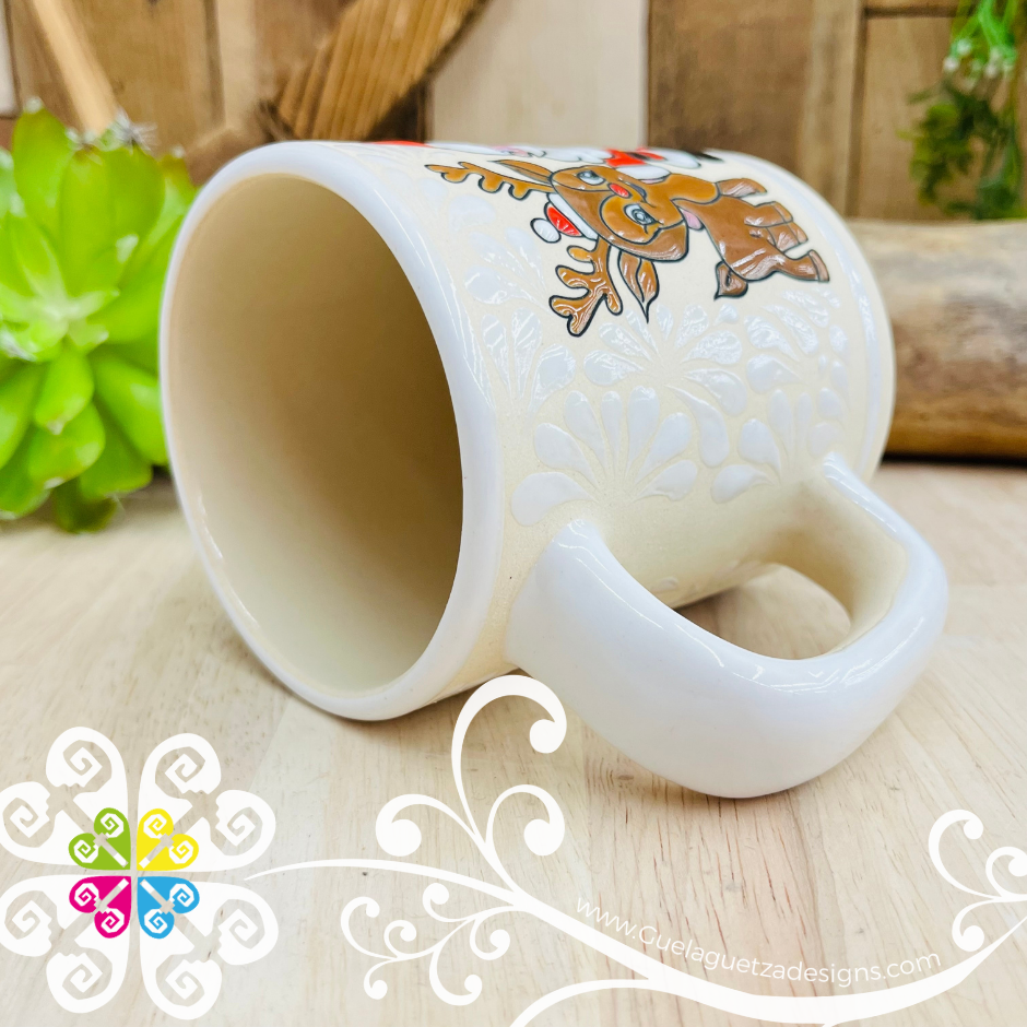 Taza Recta Navideña - Barro Alta Temperatura - Single Clay Mug