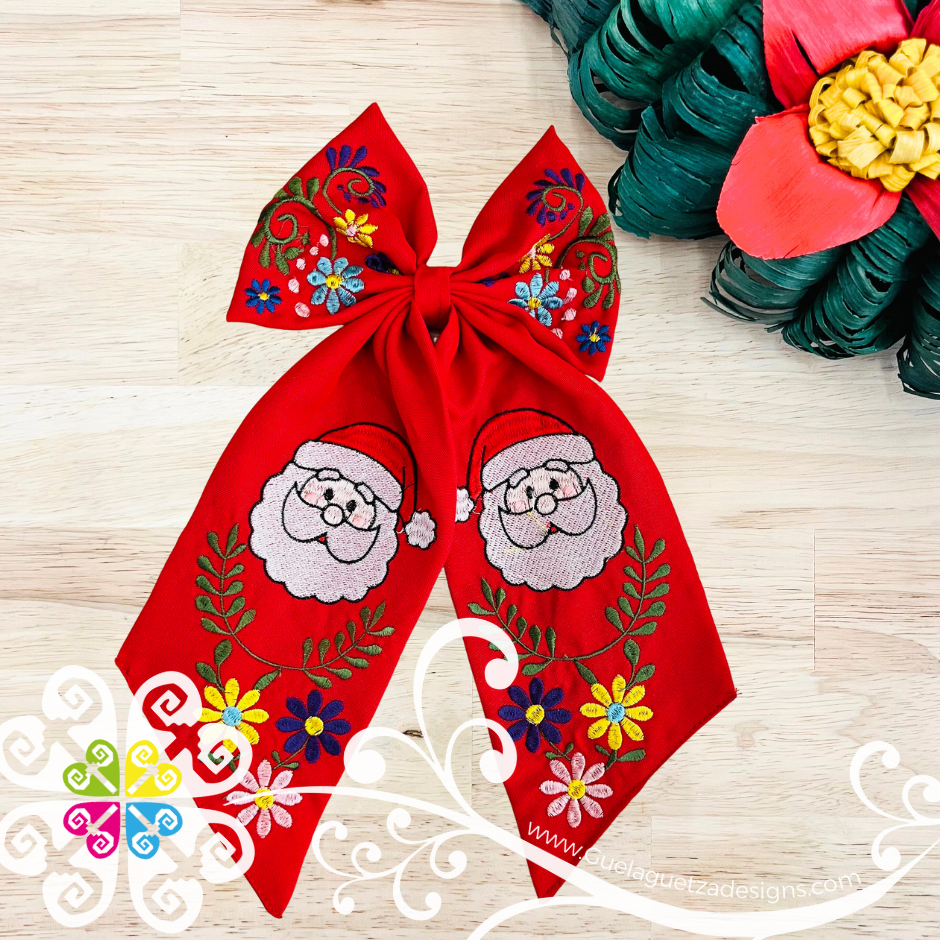 Santa Hair Bow - Hair Accessories