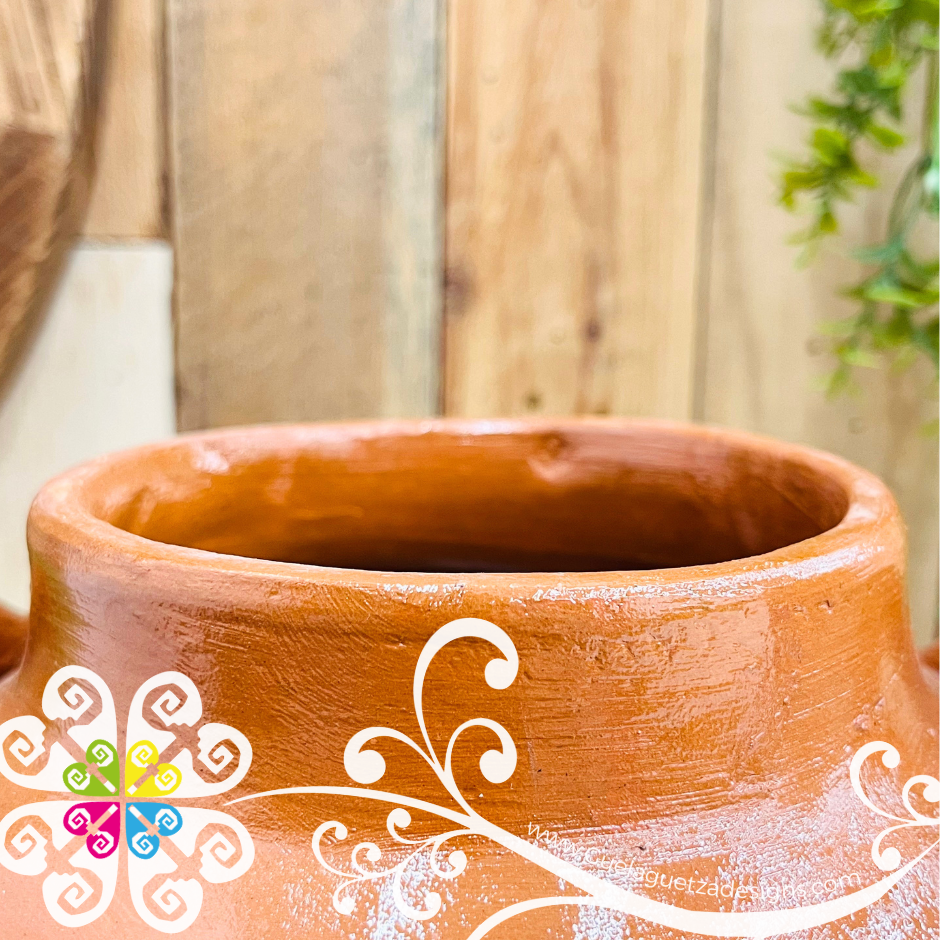 Small Capula Sencillo Olla de Barro Con Tapa - Capula Sencillo Clay Kitchen