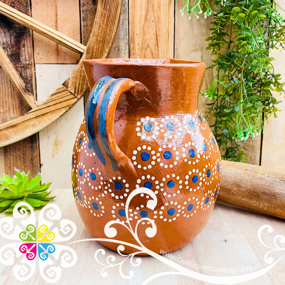 Large Dots Pitcher - Capula Sencillo Clay Kitchen