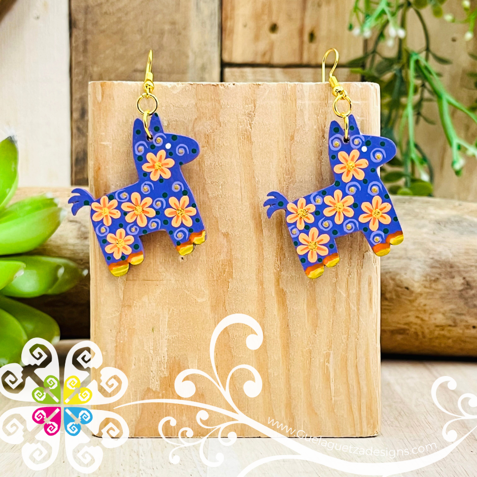 Burrito Wood Earrings - Wood Earrings