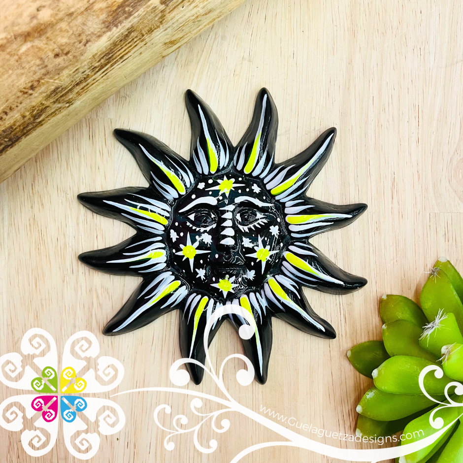 Medium Black Sun & Moon Set - Wall Decor