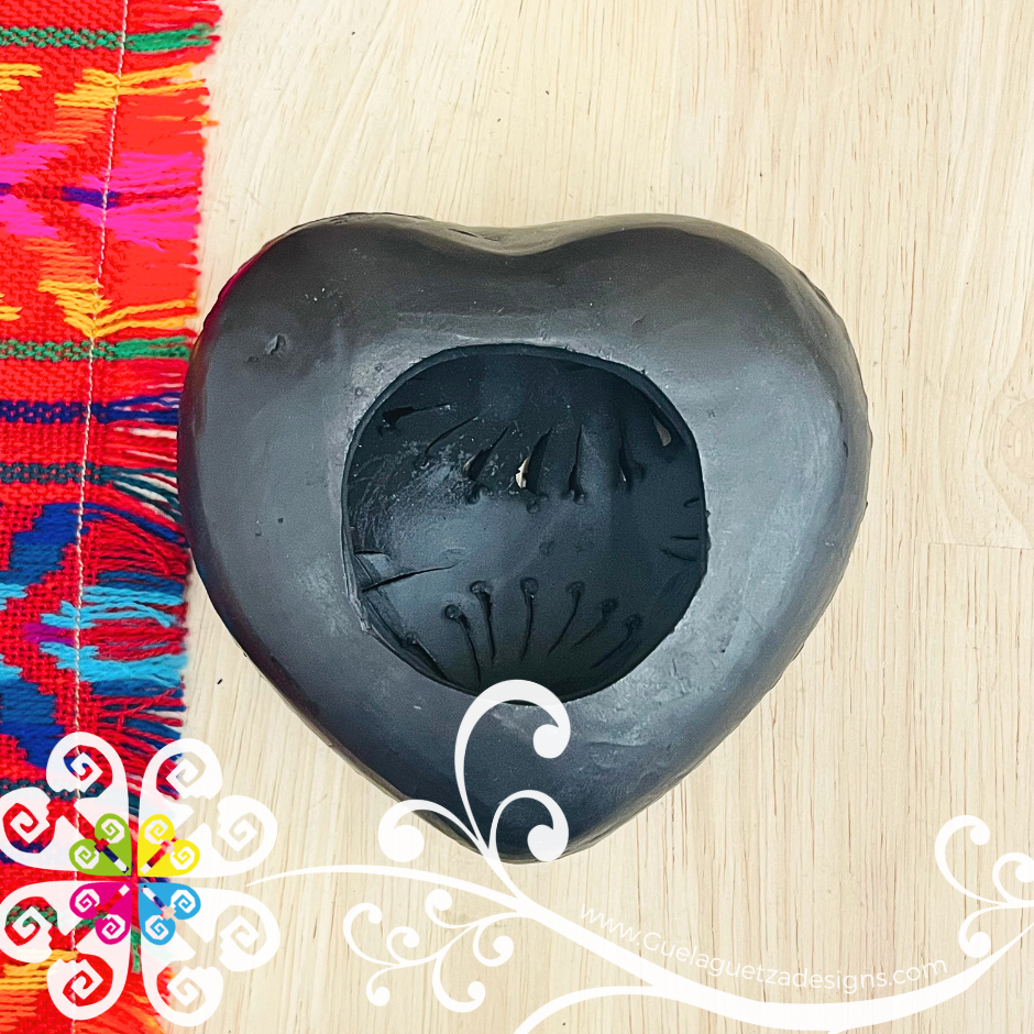 Medium Corazon De Pared - Barro Negro Oaxaca