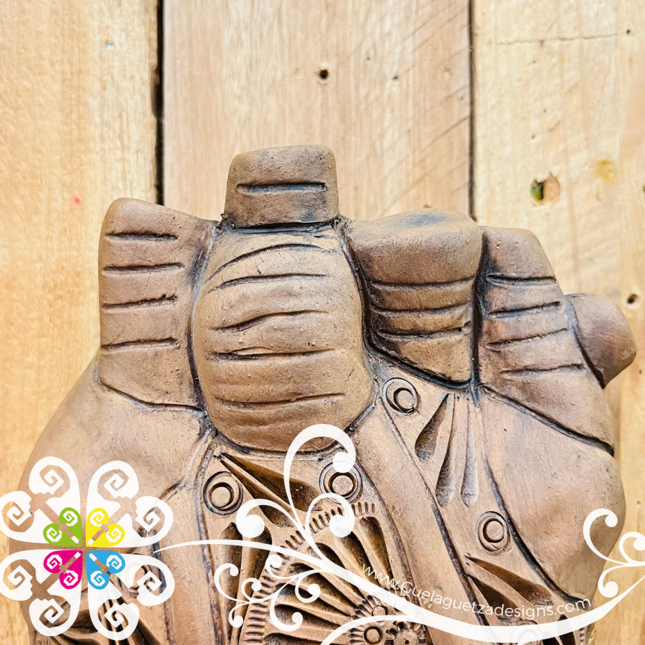 Medium Valvula Corazon De Pared - Barro Cafe Oaxaca