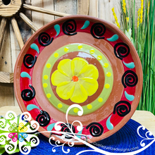 Large Flat Clay Plate - Artisan Plate