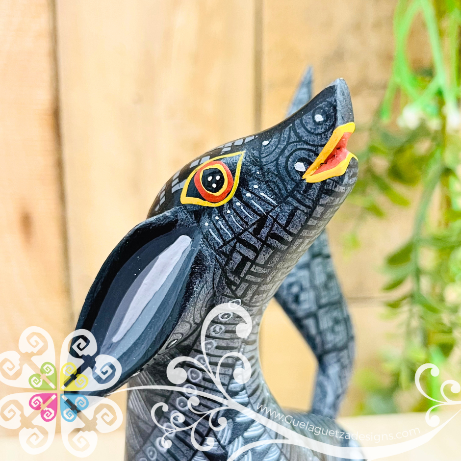 Medium Xoloitzcuintle Alebrije- Handcarve Wood Decoration Figure