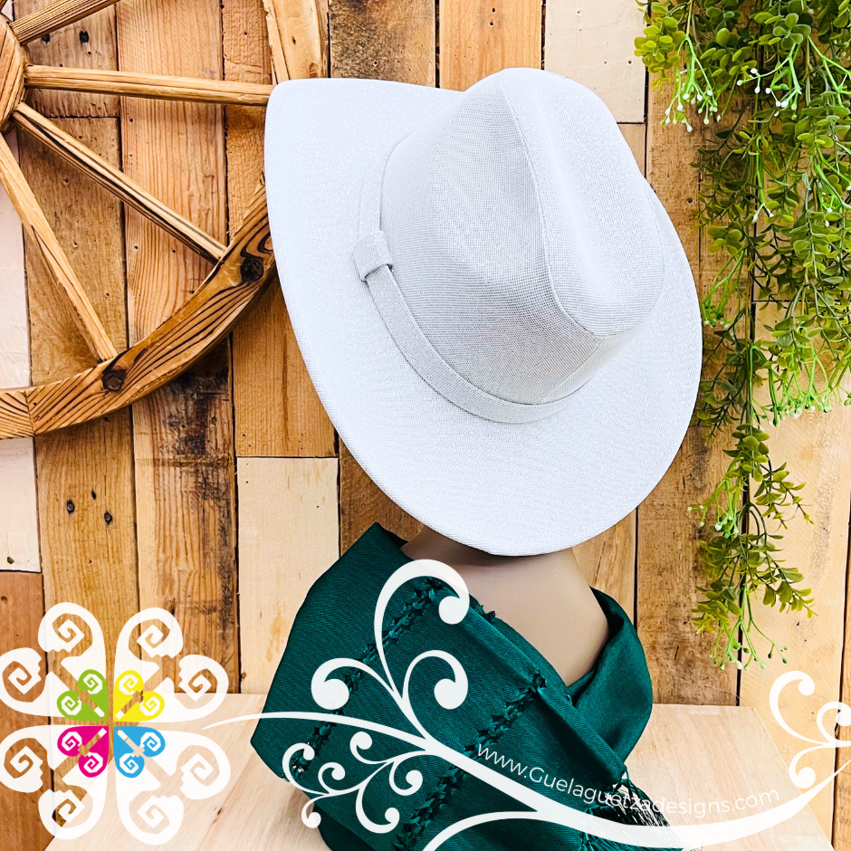 White Glitter Cowboy Hat - Unisex Hat