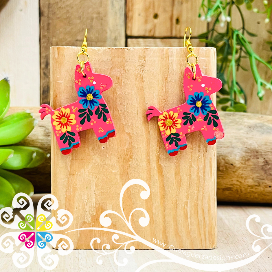 Burrito Wood Earrings - Wood Earrings