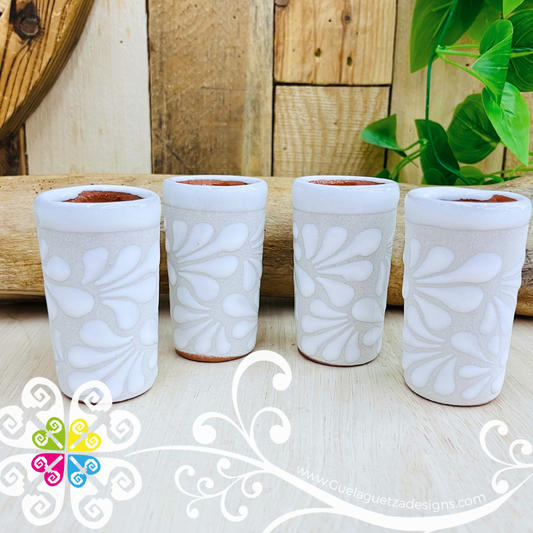 White Espiga Tequilero Set - Clay Tequilero Set