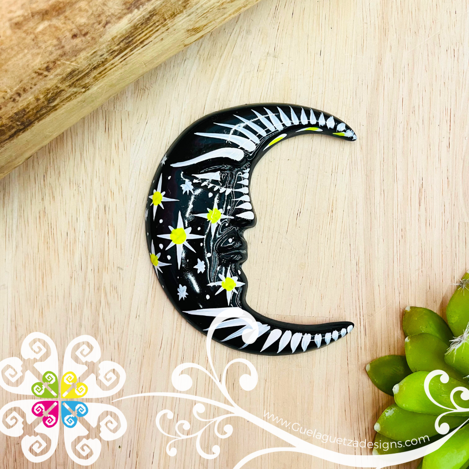 Large Black Sun & Moon Set - Wall Decor