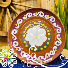 Large Flat Clay Plate - Artisan Plate