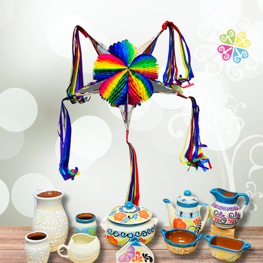 Mini Multicolor Fiesta Piñata - Mexican Fiesta Decor