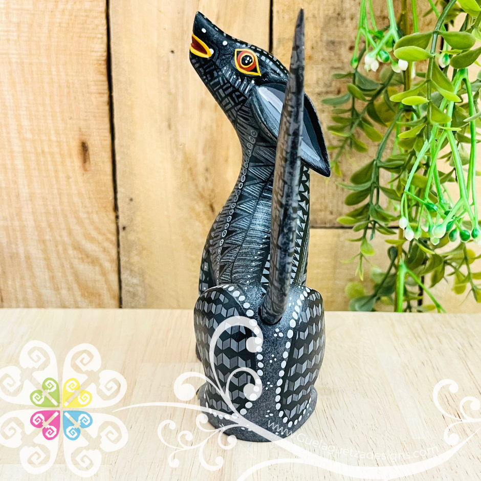 Medium Xoloitzcuintle Alebrije- Handcarve Wood Decoration Figure