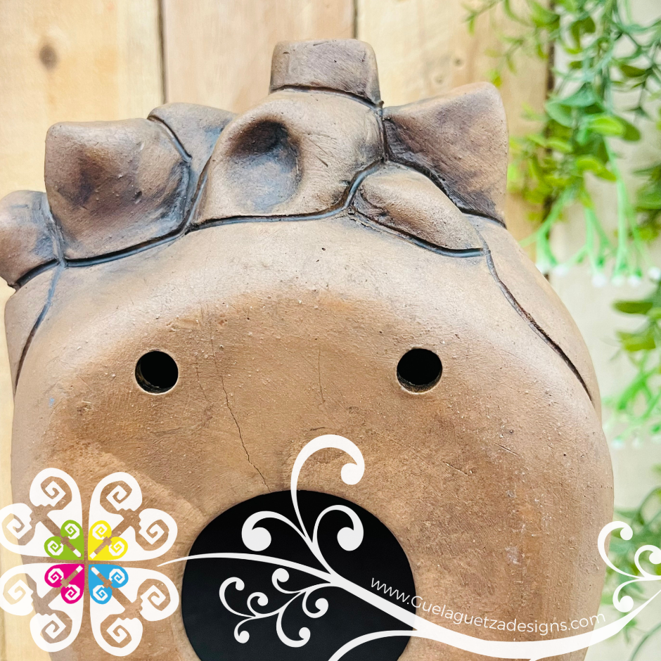 Medium Valvula Corazon De Pared - Barro Cafe Oaxaca