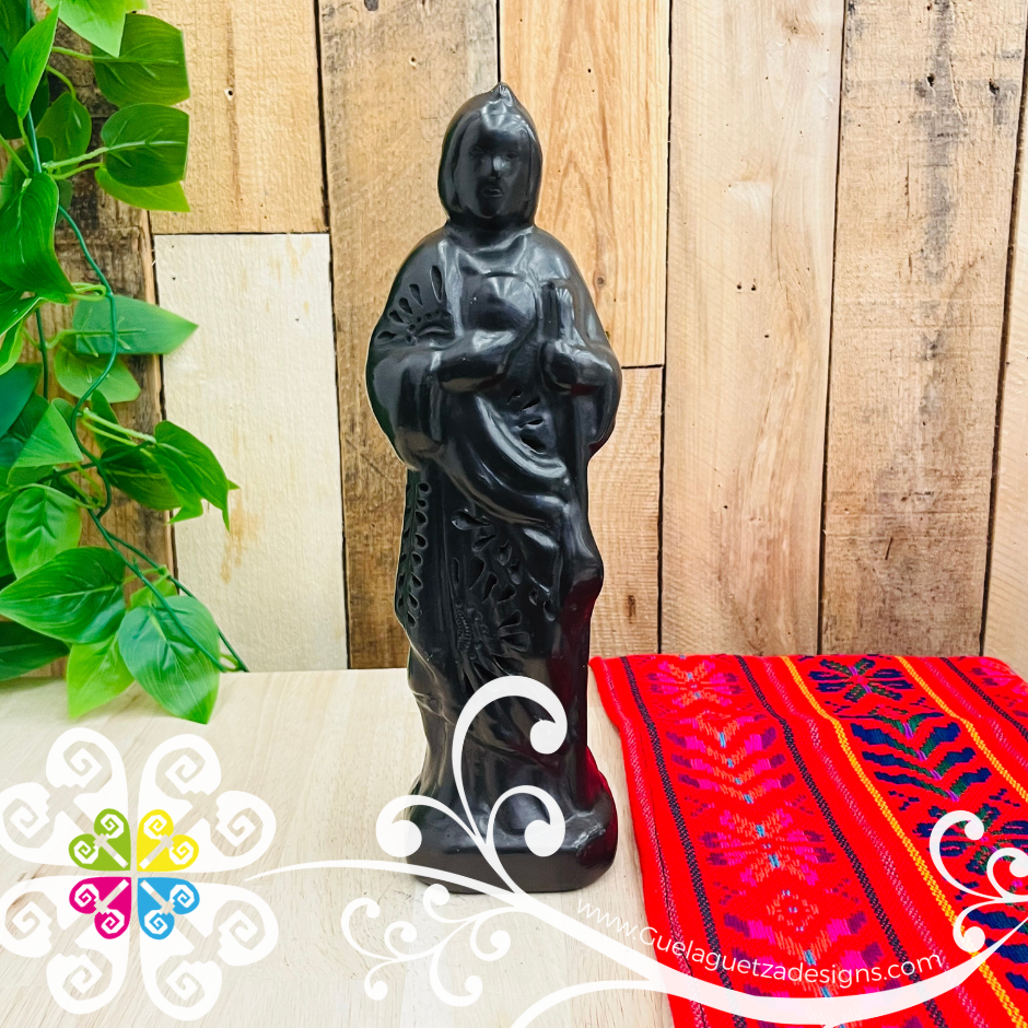 San Judas Tadeo Statue - Barro Negro Oaxaca