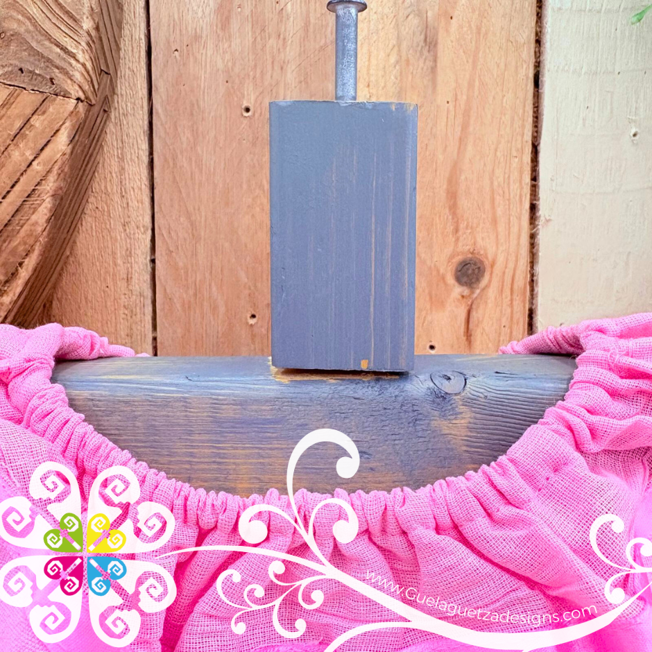 Baby Pink Aro Embroider Campesino Children Dress