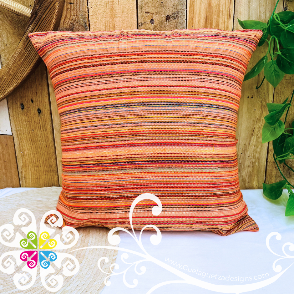 Orange Decorative Cambray Pillow Case - Mexican Home