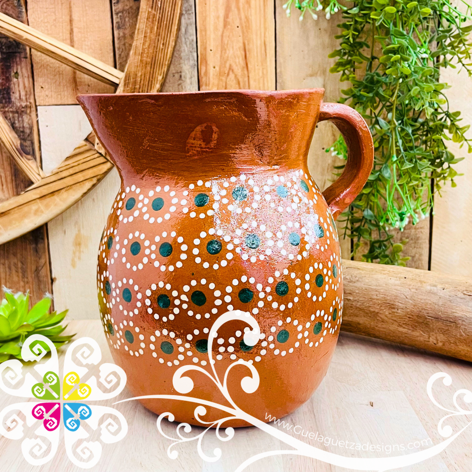 Large Dots Pitcher - Capula Sencillo Clay Kitchen