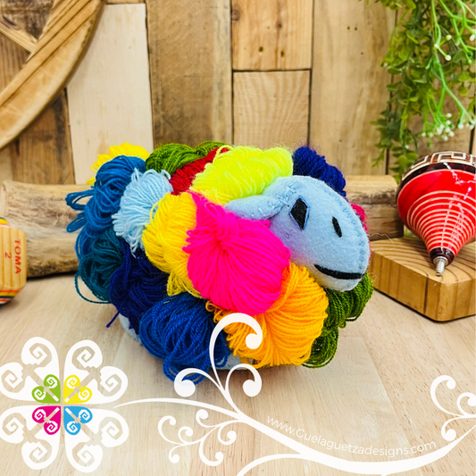 Embroidered Sheep - Chiapas Stuffed Animal