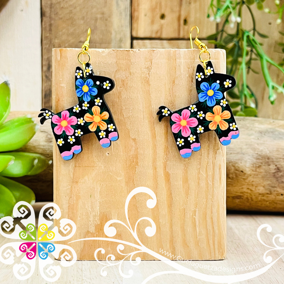 Burrito Wood Earrings - Wood Earrings