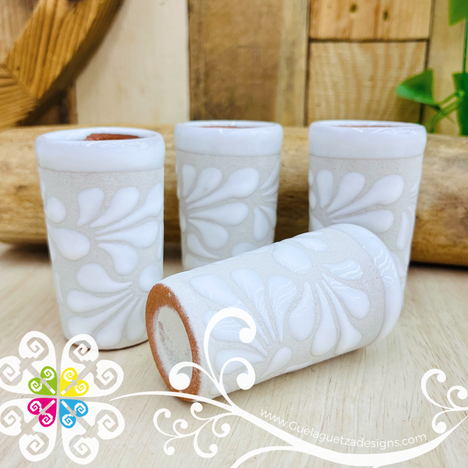 White Espiga Tequilero Set - Clay Tequilero Set
