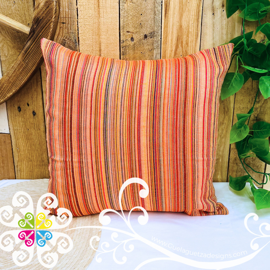 Orange Decorative Cambray Pillow Case - Mexican Home