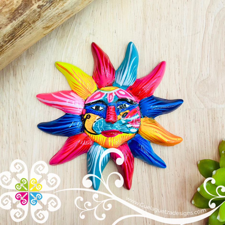 Medium Multicolor Sun & Moon Set - Wall Decor