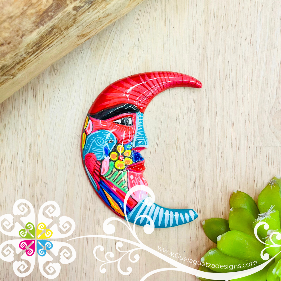 Medium Multicolor Sun & Moon Set - Wall Decor