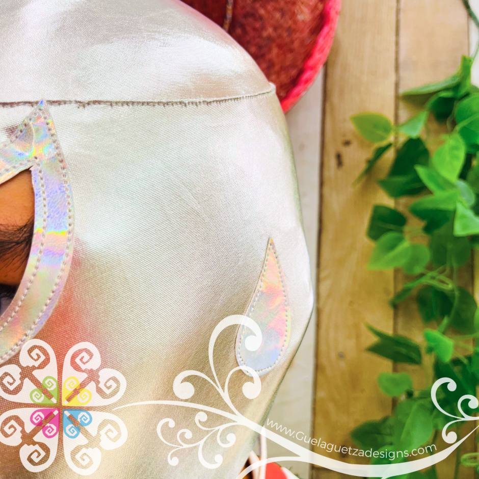 Silver Luchador Mask - Adult Lucha Libre Mask