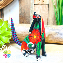 Medium Hound Dog Alebrije- Handcarve Wood Decoration Figure