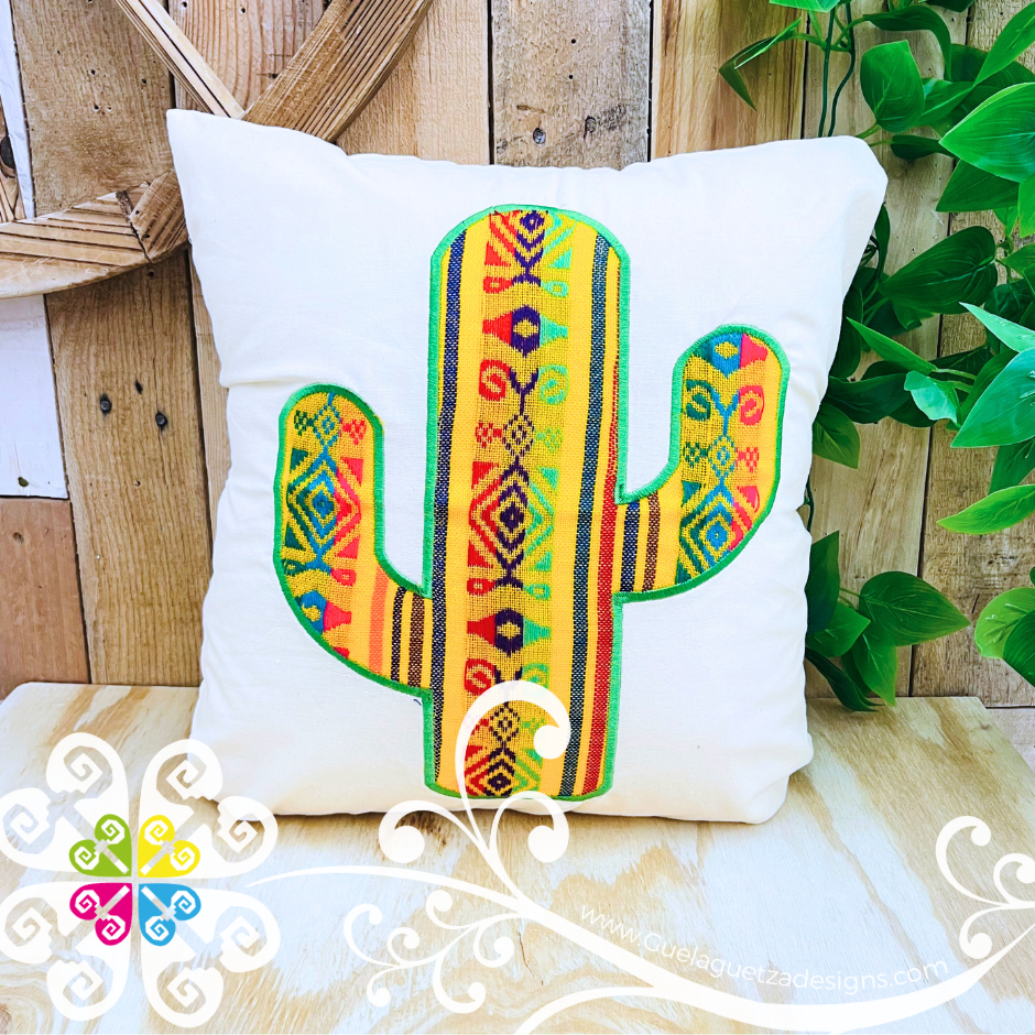 Cambray Cactus Decorative Pillow Case - Mexican Home
