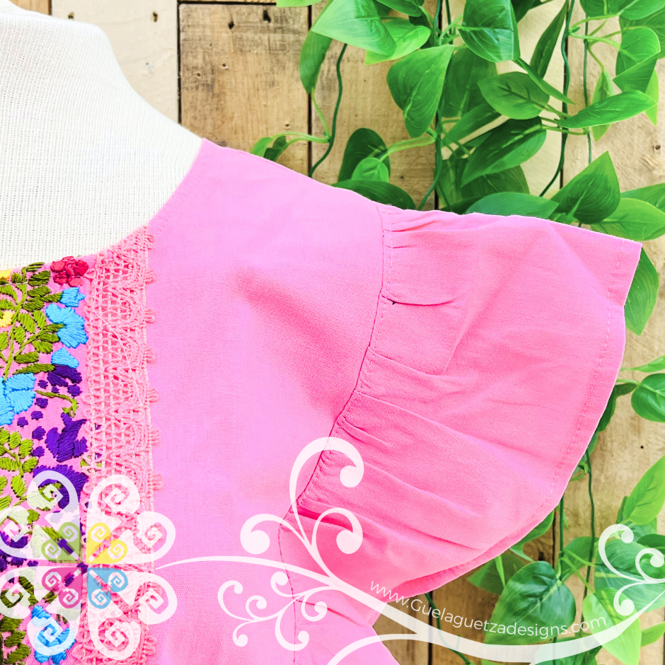 Pink Coqueta San Antonino Crop Top
